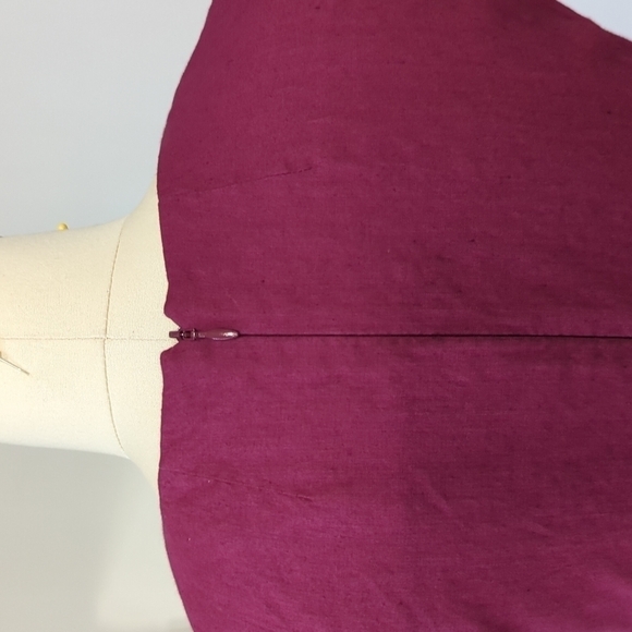 Theory Kalsington Crunch Dress Red 0 v neck a line preppy minimal business - Picture 6 of 9